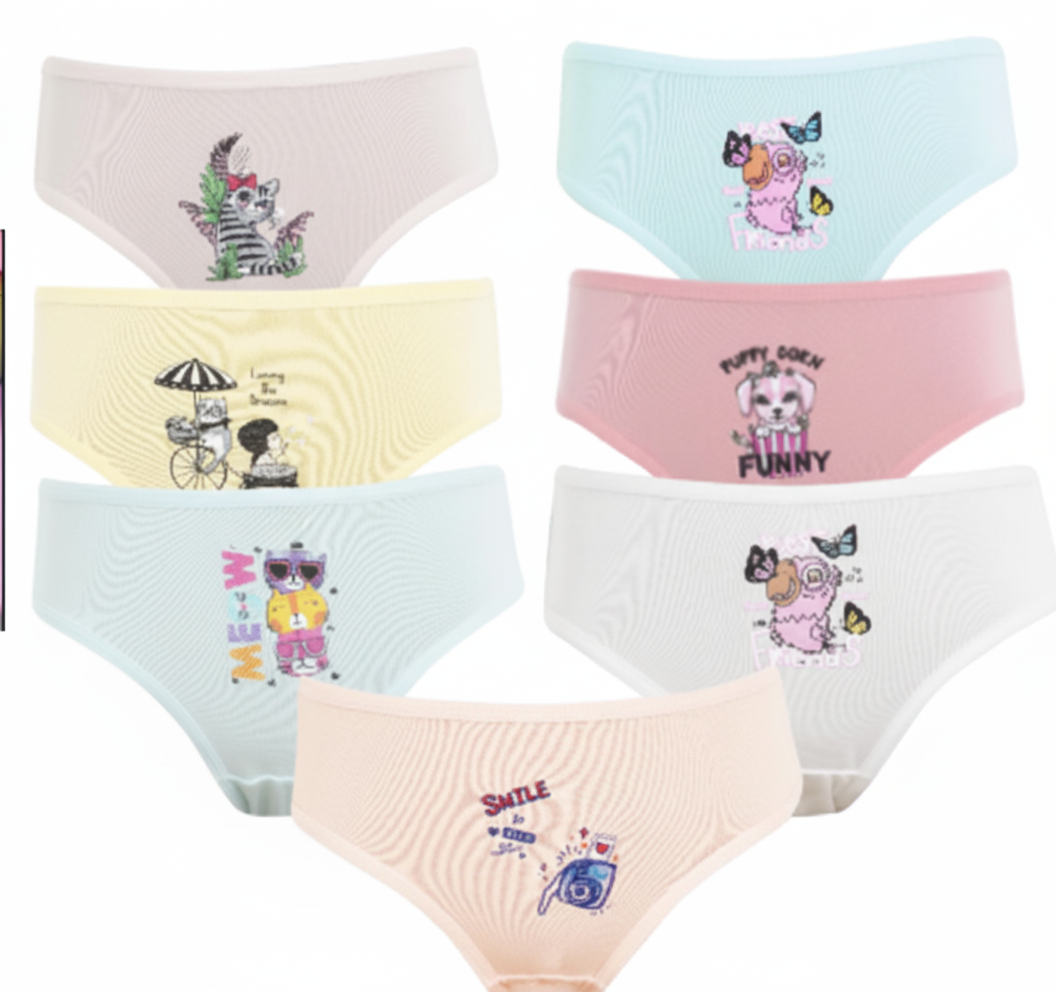 Girls Slip Underwear Pack of 7 : 5819X07