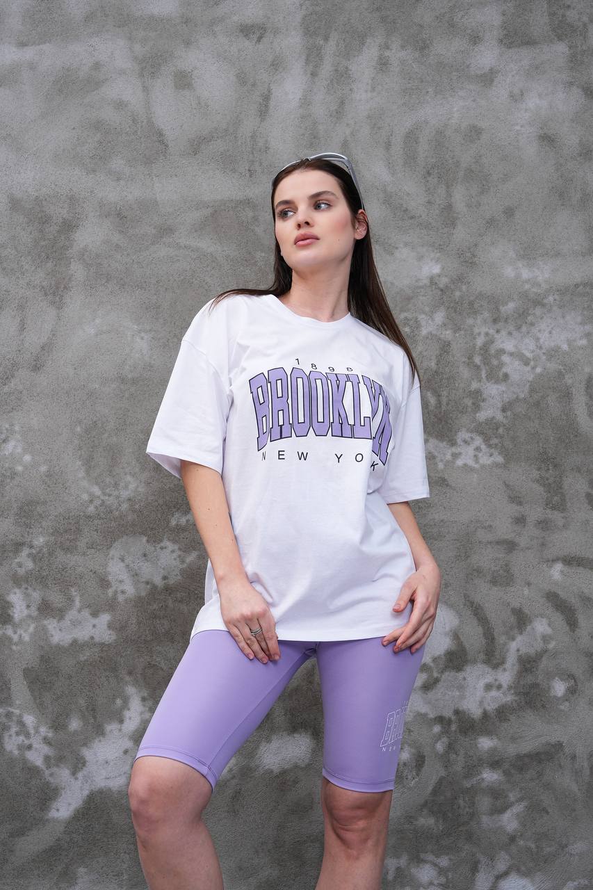 Relaxed Fit T-Shirt & Tights Set - 2140