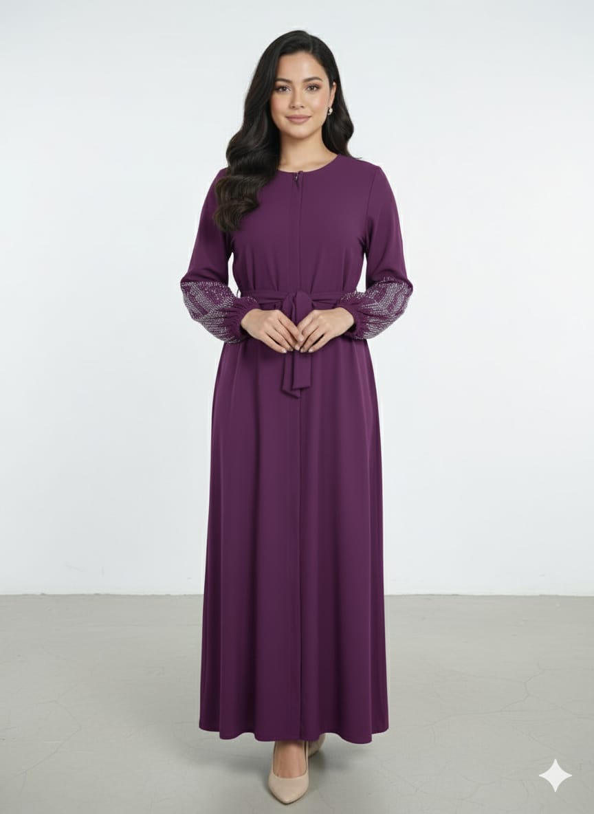 Modern Grace, Made in Turkey: The Belted Embellished Dress - 2427